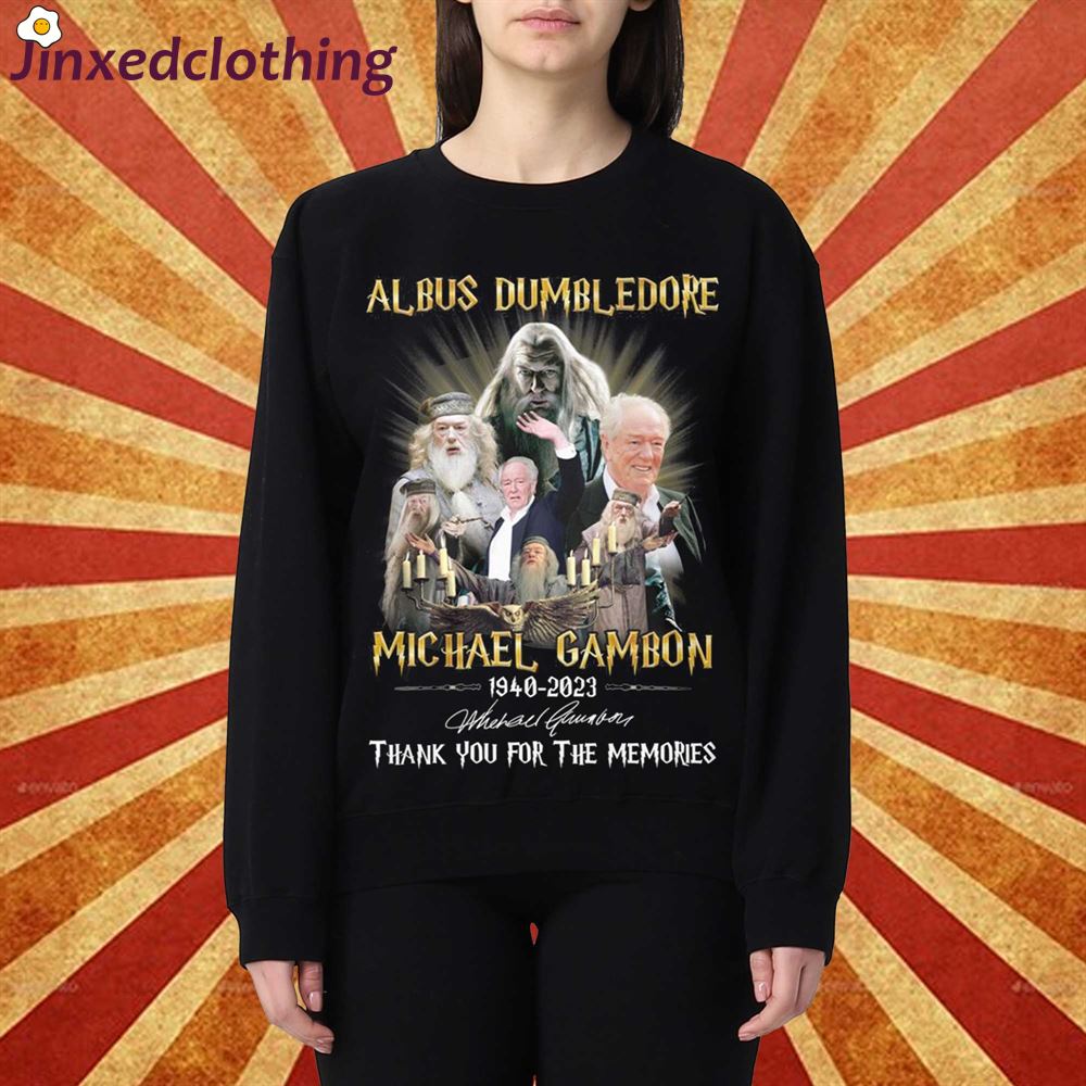 Michael Gambon Albus Dumbledore 1940 2023 Harry Potter Memories T-shirt 